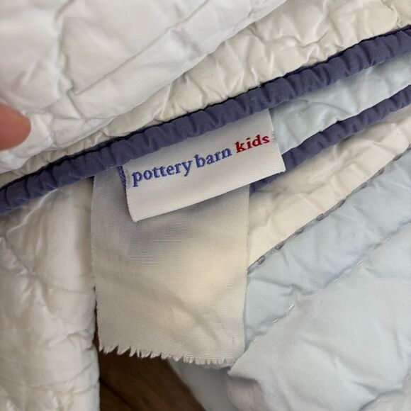 Pottery Barn Kids Blue and Yellow Star Quilt - Picture 3 of 5